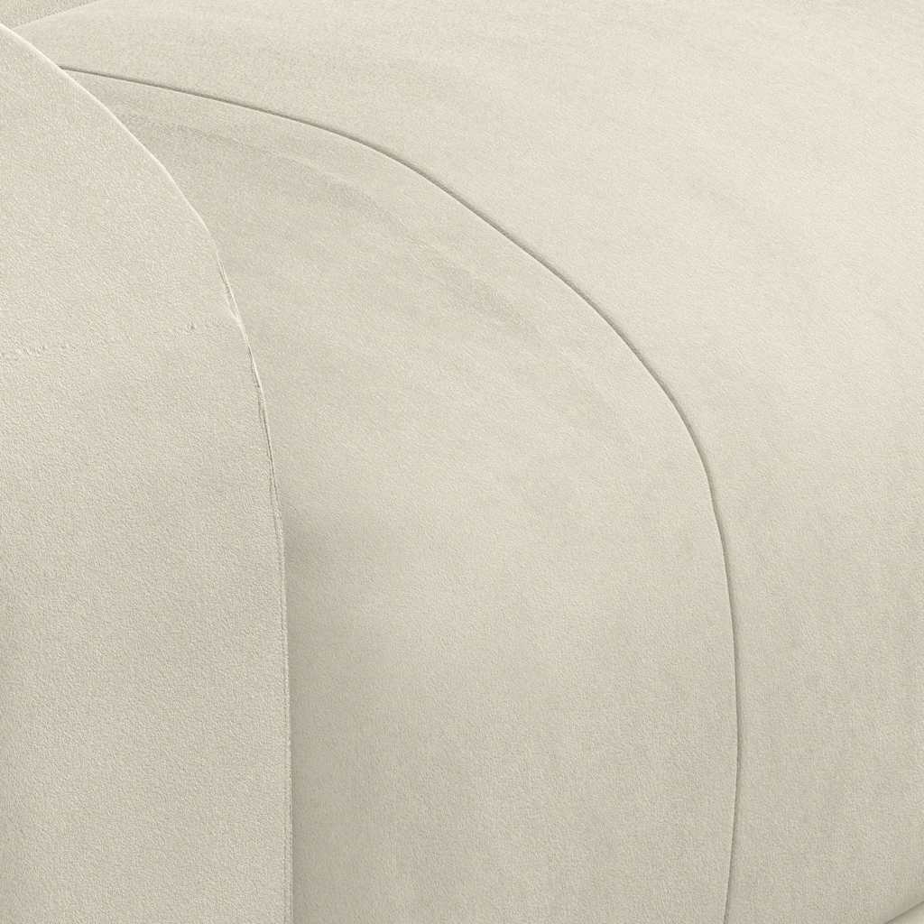 Poltrona Reclinabile Crema in Velluto