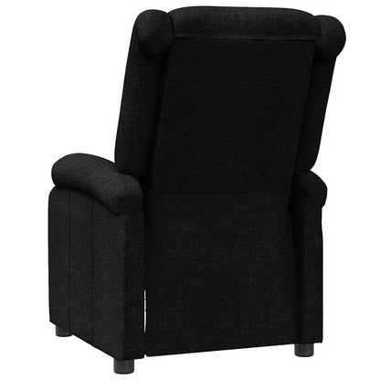 Poltrona Reclinabile in Tessuto Nero - homemem39