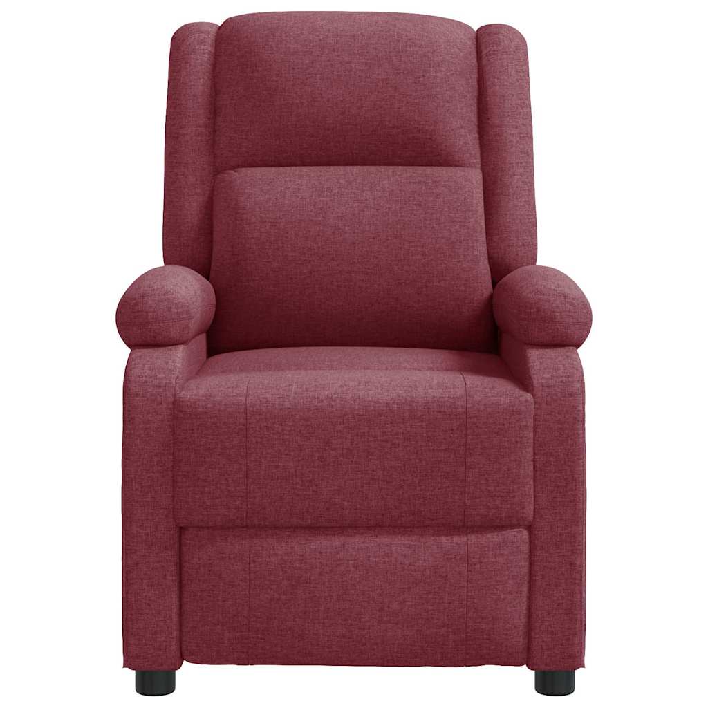Poltrona Reclinabile in Rosso Vino