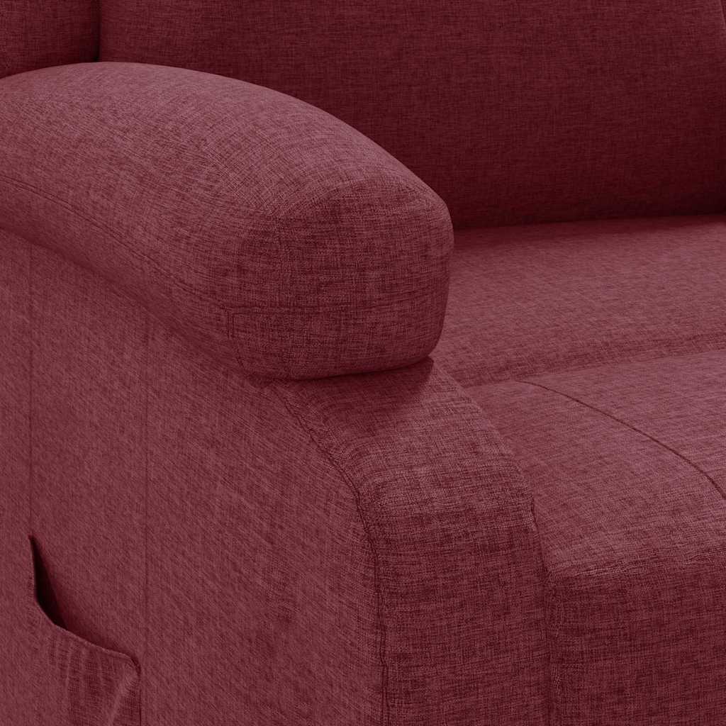 Poltrona Reclinabile in Rosso Vino