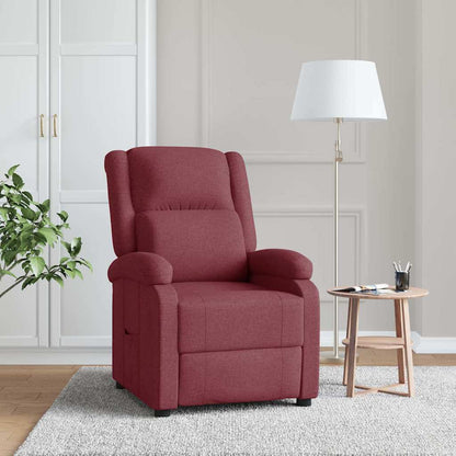 Poltrona Reclinabile in Rosso Vino