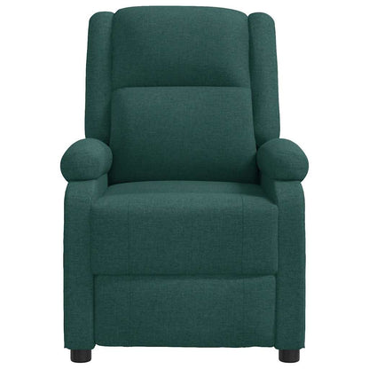 Poltrona Reclinabile in Tessuto Verde Scuro - homemem39