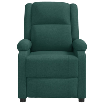 Poltrona ad Ala Massaggiante Verde Scuro in Tessuto