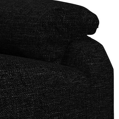 Poltrona Reclinabile in Tessuto Nero | homemem39