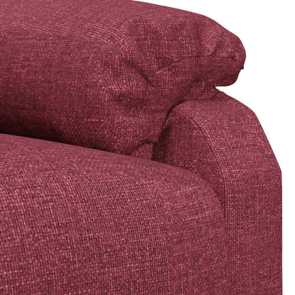 Poltrona Reclinabile in Tessuto Rosso Vino