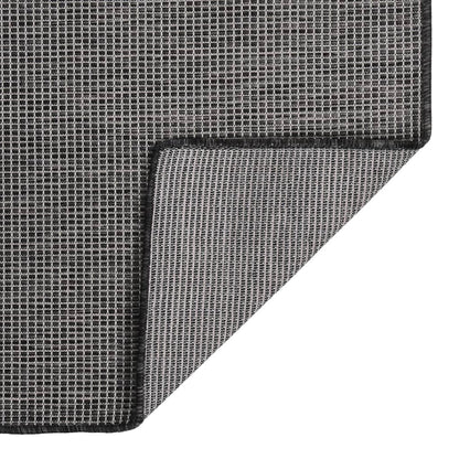 Tappeto da Esterni a Tessitura Piatta 80x250 cm Grigio - homemem39