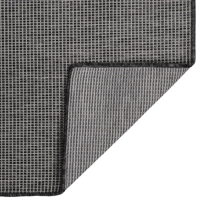 Tappeto da Esterni a Tessitura Piatta 120x170 cm Grigio | homemem39