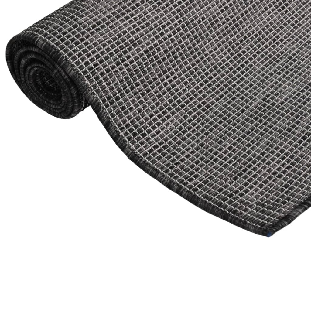Tappeto da Esterni a Tessitura Piatta 120x170 cm Grigio | homemem39