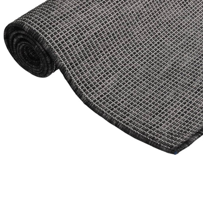 Tappeto da Esterni a Tessitura Piatta 120x170 cm Grigio | homemem39
