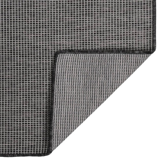 Tappeto da Esterni a Tessitura Piatta 140x200 cm Grigio - homemem39
