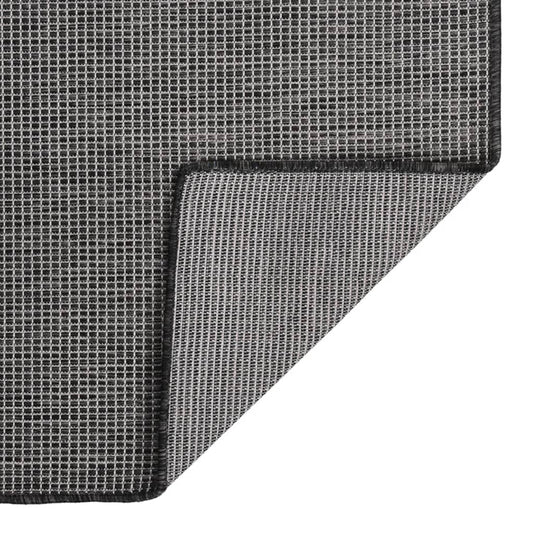 Tappeto da Esterni a Tessitura Piatta 160x230 cm Grigio - homemem39