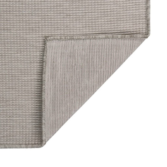 Tappeto da Esterni a Tessitura Piatta 160x230 cm Tortora - homemem39