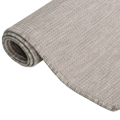 Tappeto da Esterni a Tessitura Piatta 160x230 cm Tortora - homemem39