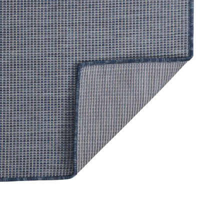 Tappeto da Esterni a Tessitura Piatta 80x250 cm Blu - homemem39