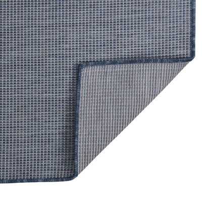 Tappeto da Esterni a Tessitura Piatta 120x170 cm Blu - homemem39