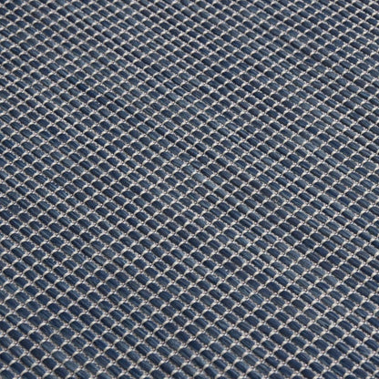Tappeto da Esterni a Tessitura Piatta 120x170 cm Blu - homemem39