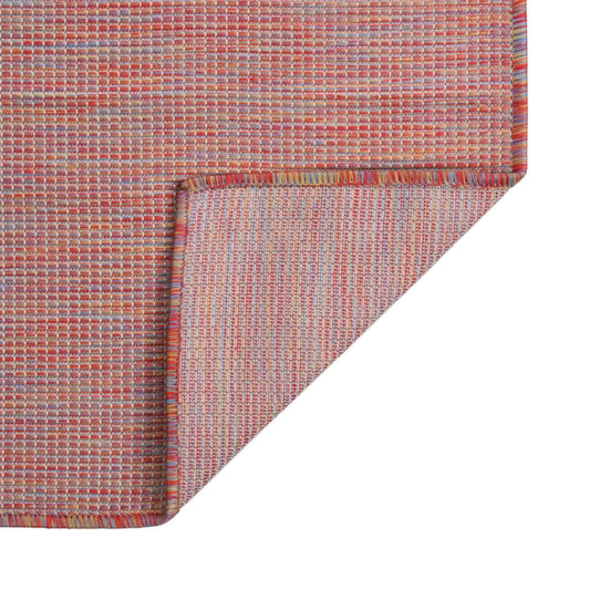 Tappeto da Esterni a Tessitura Piatta 120x170 cm Rosso - homemem39