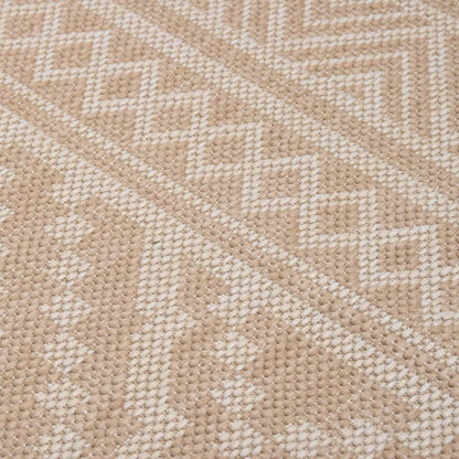 Tappeto da Esterni a Tessitura Piatta 80x250 cm Strisce Marroni