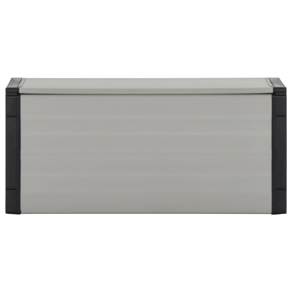 Contenitore per Rifiuti da Giardino Grigio 85x34x40 cm - homemem39