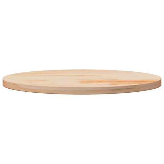 Piano Tavolo Ø50x2,5 cm in Legno Massello di Pino | homemem39