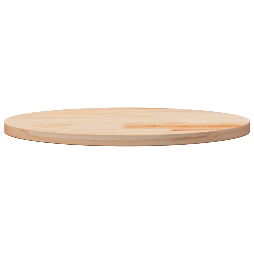 Piano Tavolo Ø60x2,5 cm in Legno Massello di Pino | homemem39