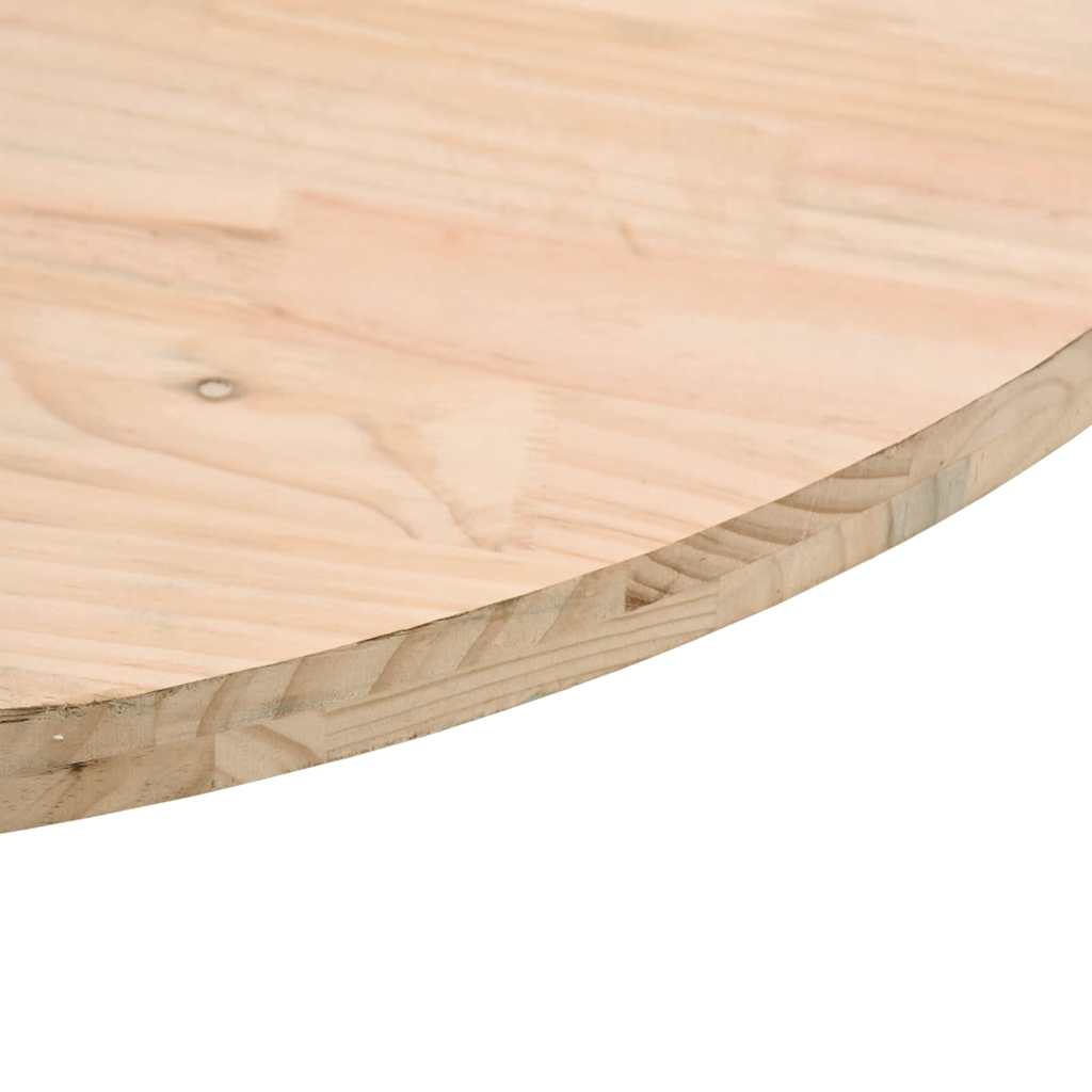 Piano Tavolo Ø70x2,5 cm in Legno Massello di Pino | homemem39