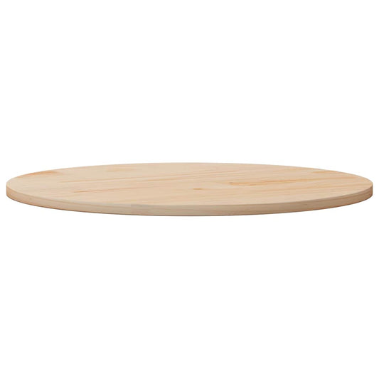 Piano Tavolo Ø80x2,5 cm in Legno Massello di Pino