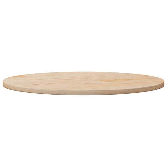Piano Tavolo Ø90x2,5 cm in Legno Massello di Pino