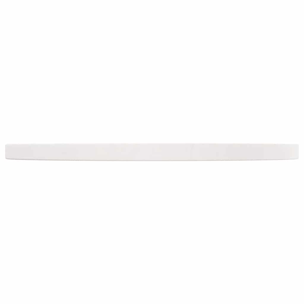 Piano Tavolo Bianco Ø50x2,5 cm in Legno Massello di Pino | homemem39