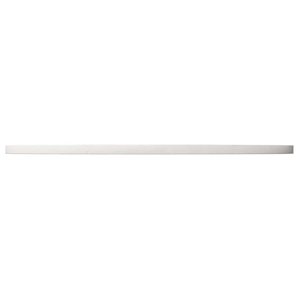Piano Tavolo Bianco Ø90x2,5 cm in Legno Massello di Pino