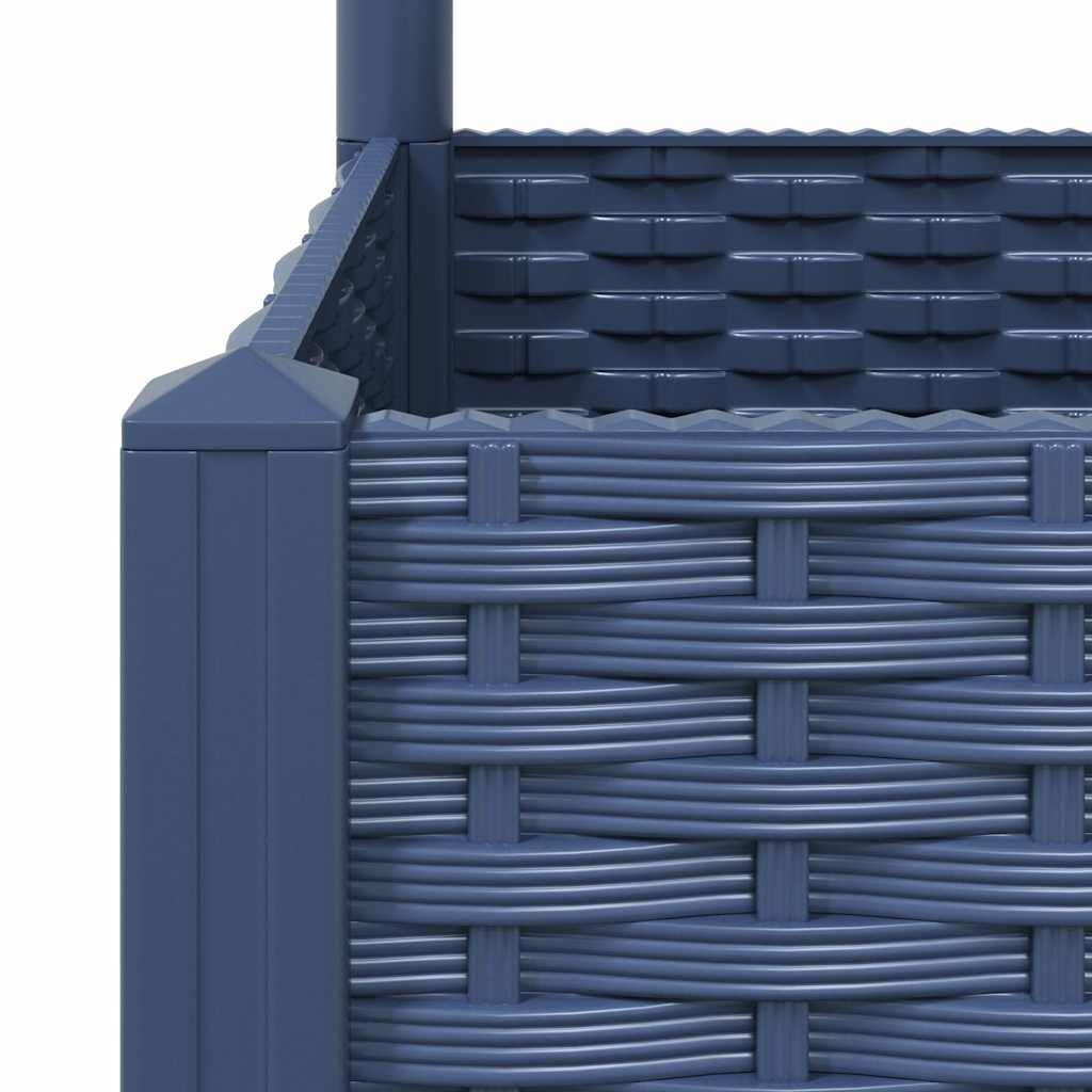 Fioriera da Giardino e Graticcio Grigio Blu 120x40x121,5 cm PP - homemem39