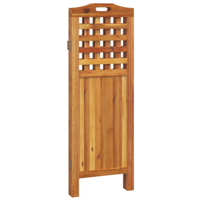 Divisorio a 3 Pannelli 121,5x2x115 cm Legno Massello di Acacia | homemem39