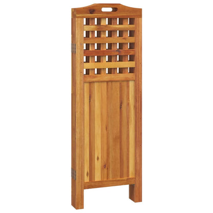 Divisorio a 4 Pannelli 162x2x115 cm Legno Massello di Acacia | homemem39