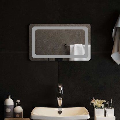 Specchio da Bagno con Luci LED 50x30 cm