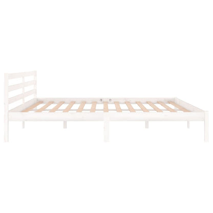 Giroletto in Legno Massello di Pino 200x200 cm Bianco | homemem39