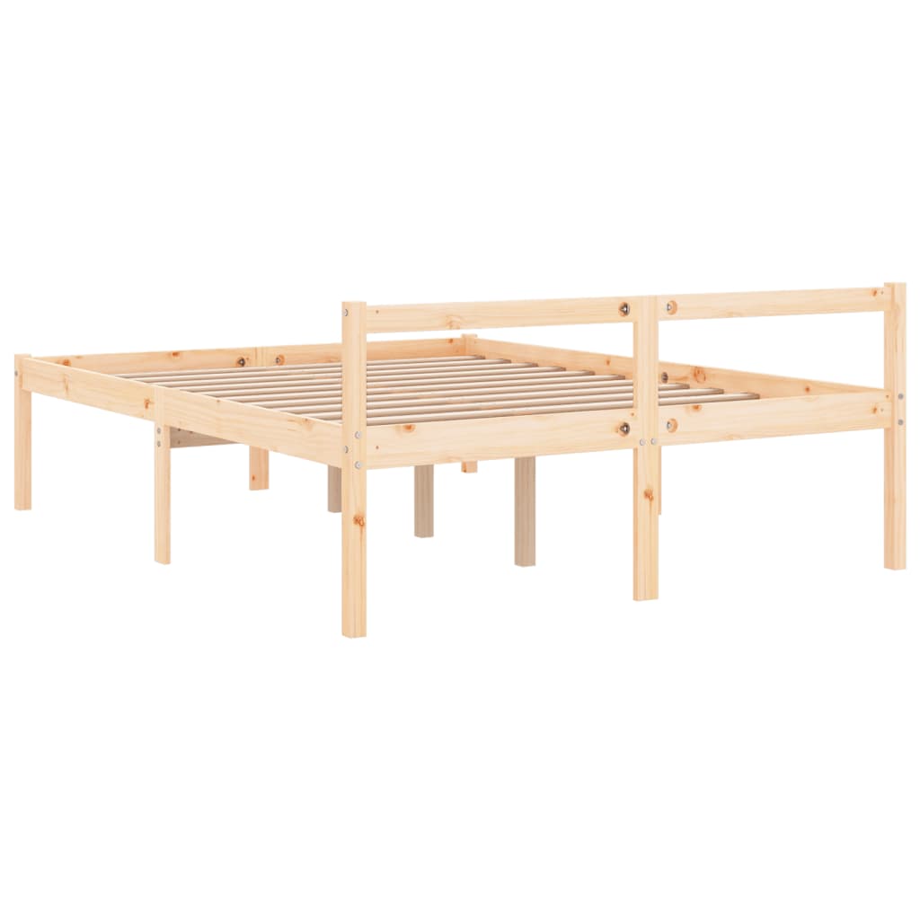Letto per Anziani 120x190 cm Small Double in Legno di Pino