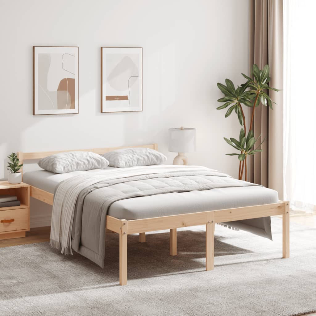 Letto per Anziani 120x190 cm Small Double in Legno di Pino | homemem39