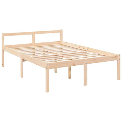 Letto per Anziani 135x190 cm Double in Legno Massello di Pino | homemem39