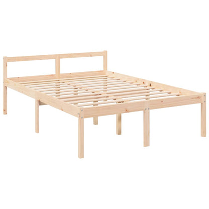 Letto per Anziani 135x190 cm Double in Legno Massello di Pino