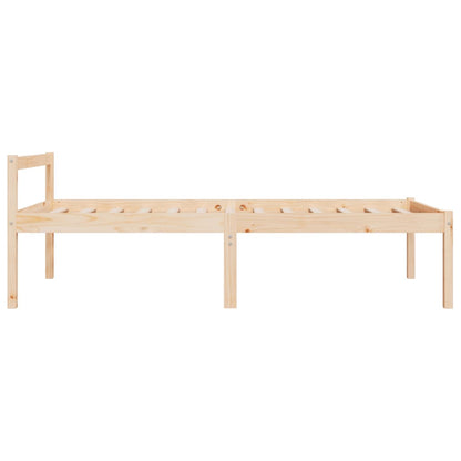 Letto per Anziani 100x200 cm in Legno Massello di Pino - homemem39