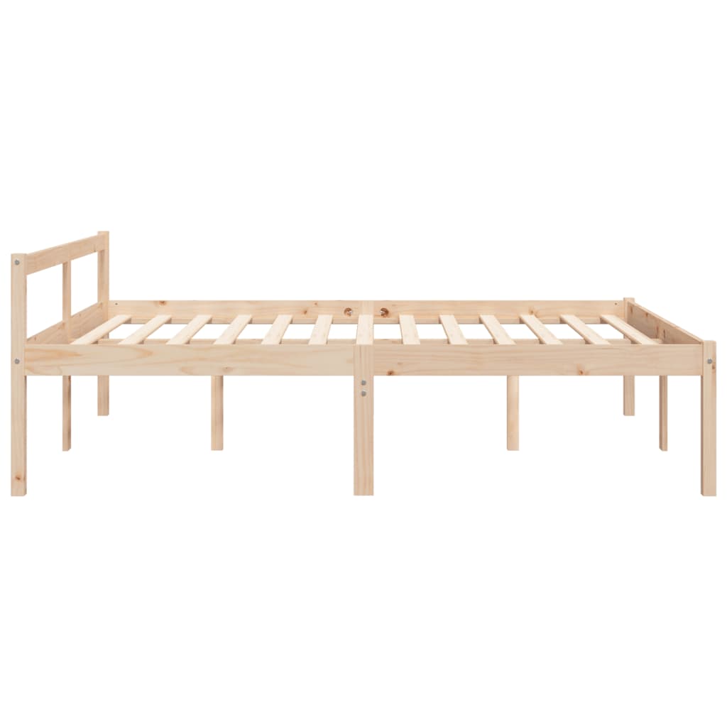 Letto per Anziani 160x200 cm in Legno Massello di Pino | homemem39