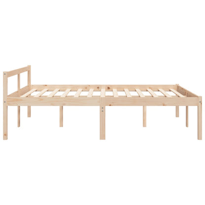 Letto per Anziani 160x200 cm in Legno Massello di Pino | homemem39