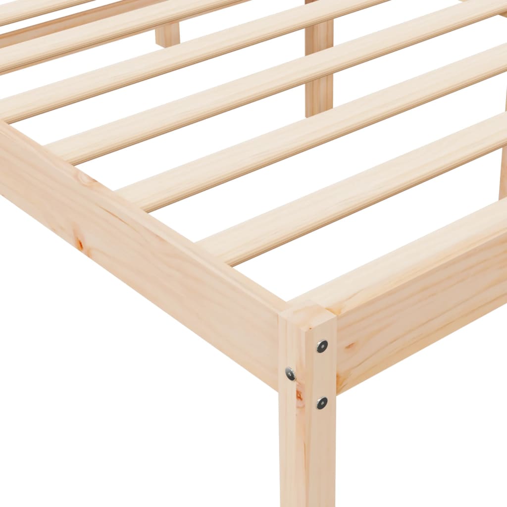 Letto per Anziani 200x200 cm in Legno Massello di Pino