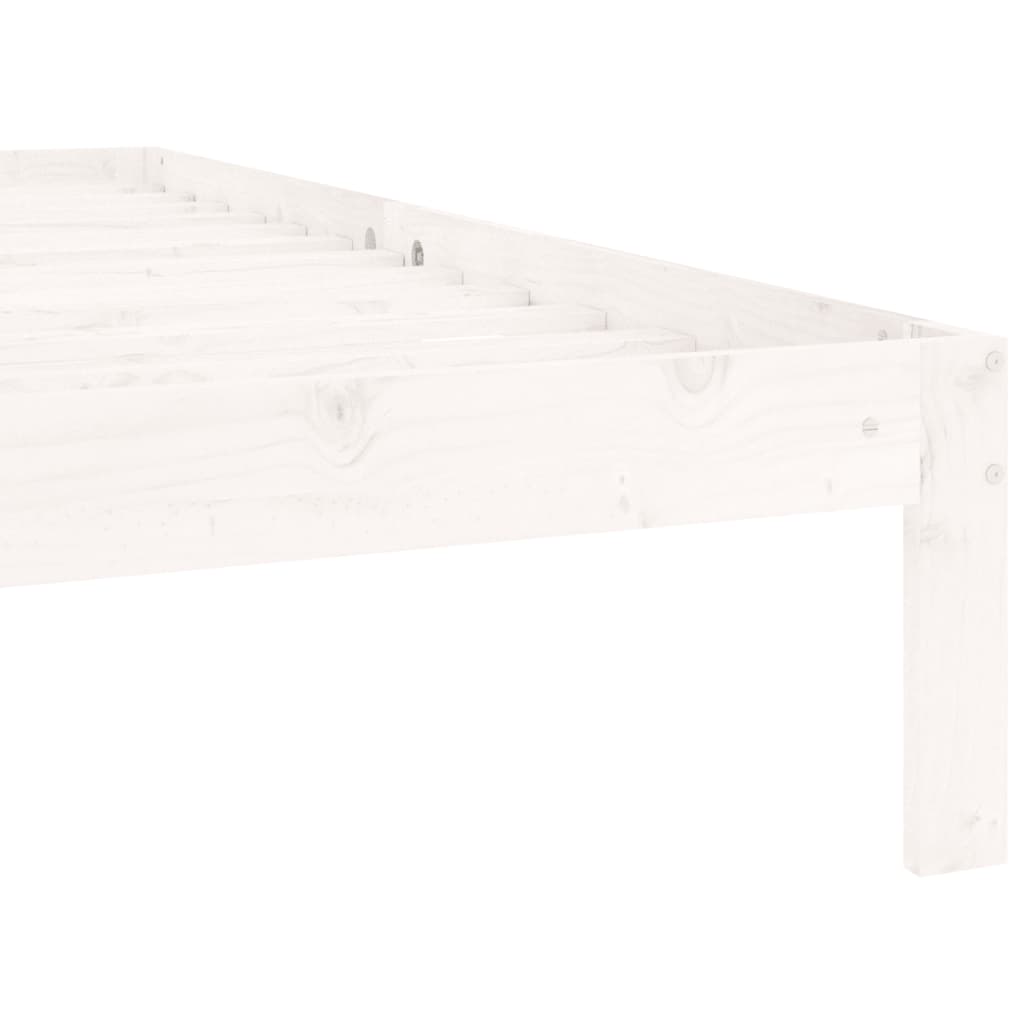 Giroletto Bianco in Legno Massello di Pino 90x200 cm | homemem39