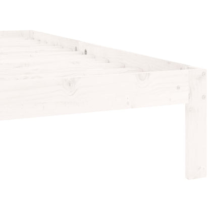 Giroletto Bianco in Legno Massello di Pino 90x200 cm | homemem39