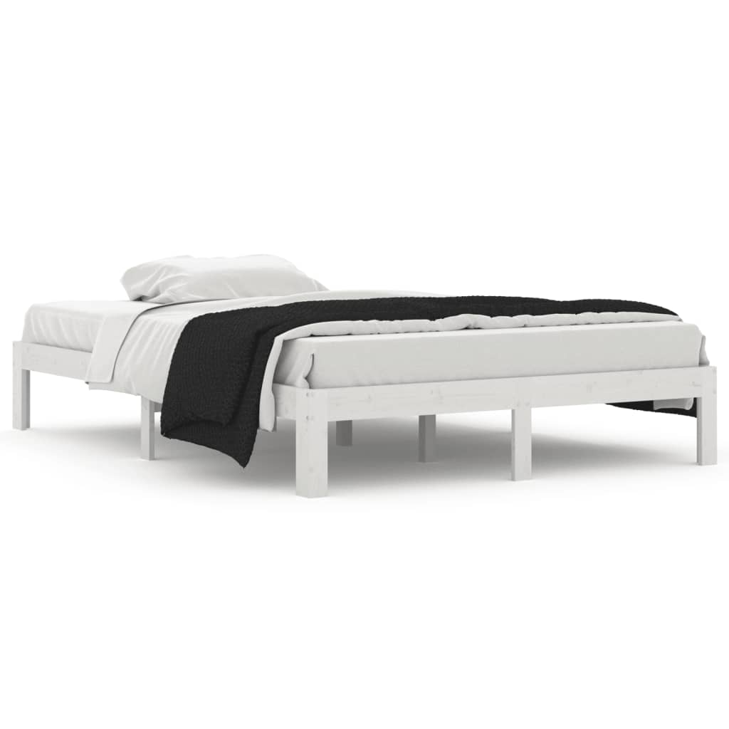 Giroletto Bianco in Legno Massello di Pino 140x200 cm | homemem39