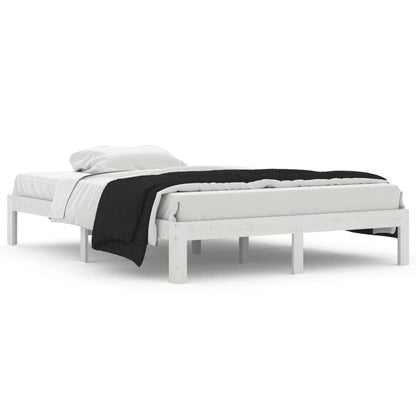 Giroletto Bianco in Legno Massello di Pino 140x200 cm | homemem39