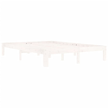 Giroletto Bianco in Legno Massello di Pino 140x200 cm | homemem39