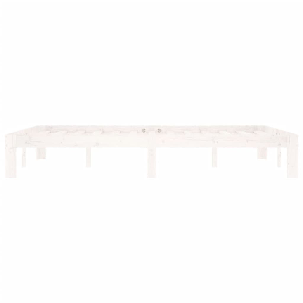 Giroletto Bianco in Legno Massello di Pino 140x200 cm | homemem39