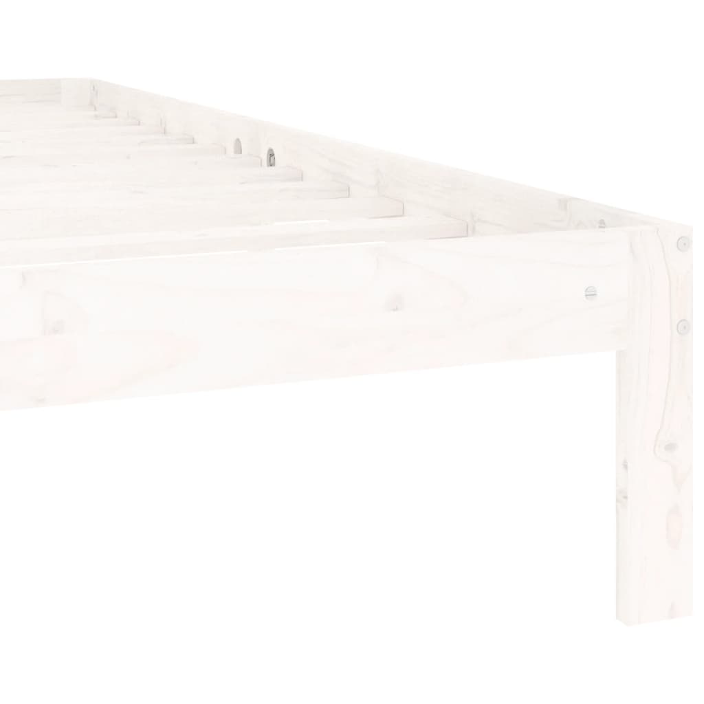 Giroletto Bianco in Legno Massello di Pino 140x200 cm | homemem39